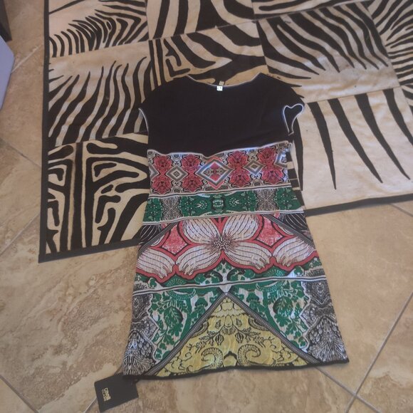 Roberto Cavalli dress size 54 New (18 US ) $2298 - Picture 1 of 6